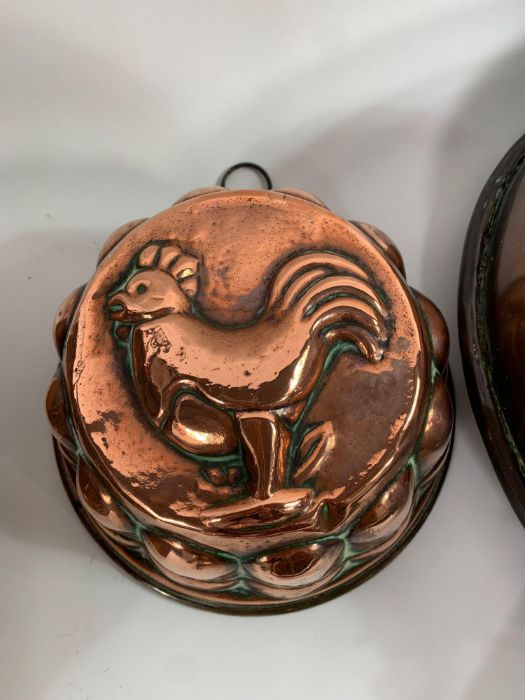 A 19th/20th century copper jelly mould with emboss - Image 2 of 5