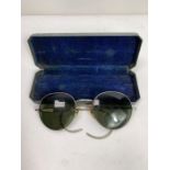 A pair of military Air Crew tinted spectacles with