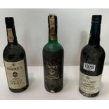 A bottle of Croft 1970 vintage port, a bottle of