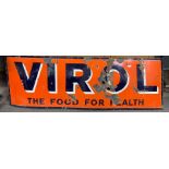 Enamel sign - VIROL THE FOOD FOR HEALTH, 61cm high