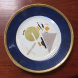 A decorative 20th century porcelain plate in the s