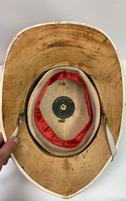 A 19th/20th century military pith hat, retailed by Griffiths Mcallister - Image 3 of 3
