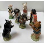 Royal Albert Beatrix Potter pig figurines includin