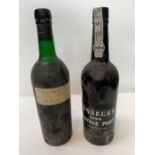 A bottle of Fonseca's 1980 vintage port, together