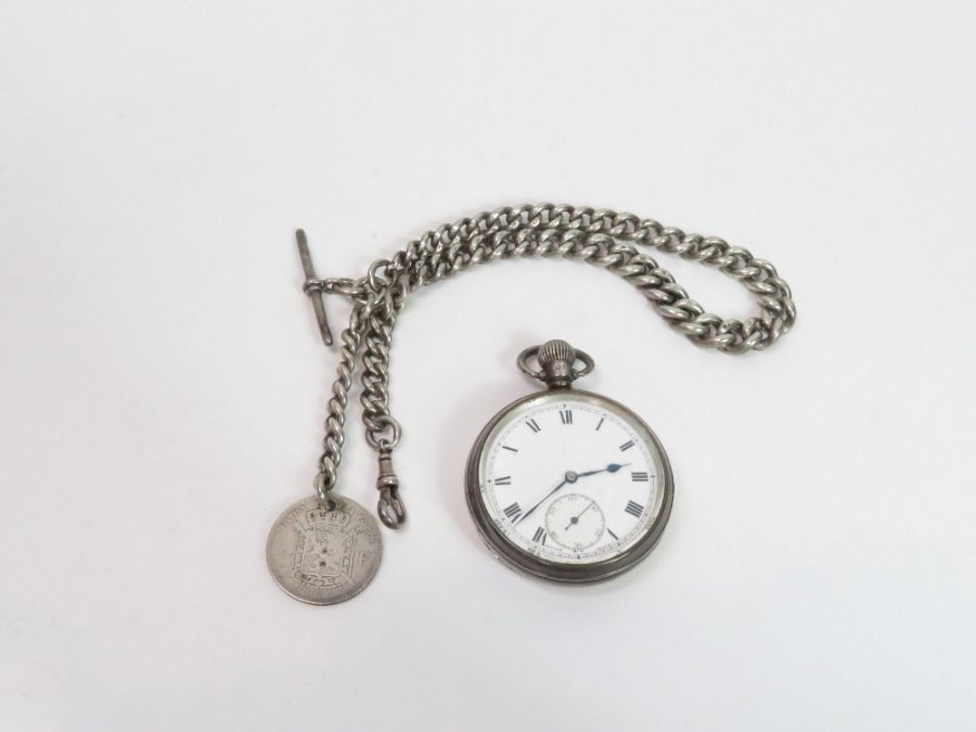 Anonymous, a silver open faced pocket watch, the s