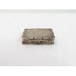 An early Victorian silver vinaigrette, by Edward S