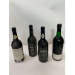 A bottle of Dow's 1980 vintage port, a bottle of D