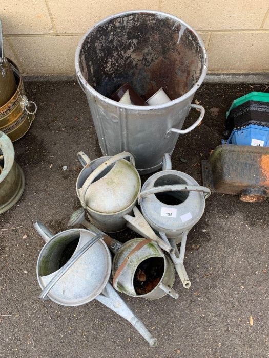 Galvanized items, enamelware etc