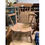 Windsor type chair with spindle back