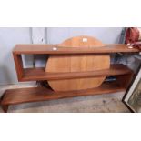 Mid century style wall unit with central round pie