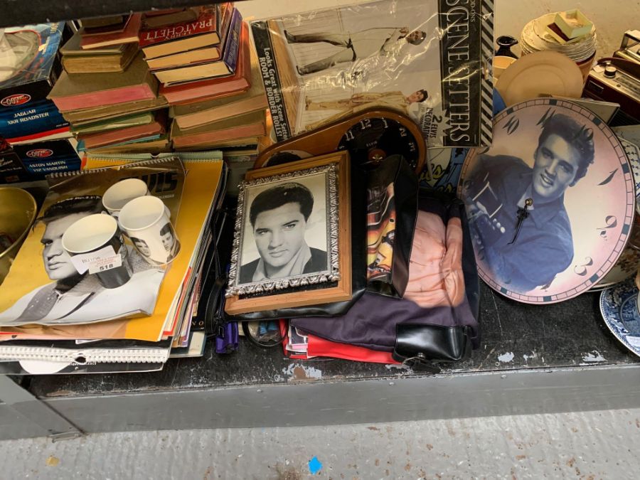 Collection of various Elvis Presley memorabilia to
