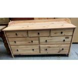 Pine chest of drawers