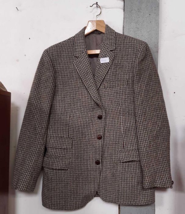 Black coat, checked jacket & Mulberry gillet - Image 3 of 3