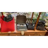 Selection of vintage typewriters