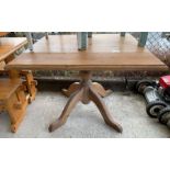 Pine rectangular drop leaf table