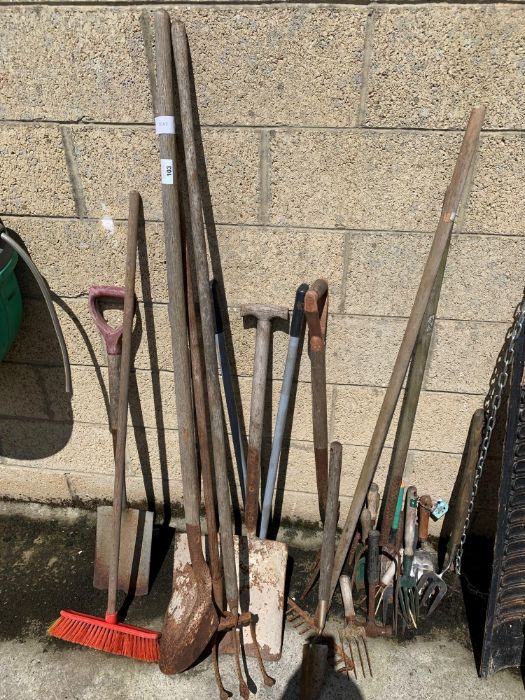 Quantity of various gardening tools to include spa