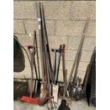 Quantity of various gardening tools to include spa