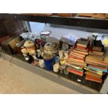 Old radio's, books, commemorative china etc