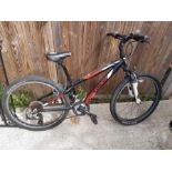 Tark MT220 24" alloy framed bicycle with sprung fo