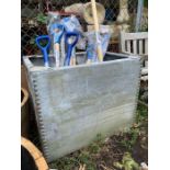 Square galvanized water tank