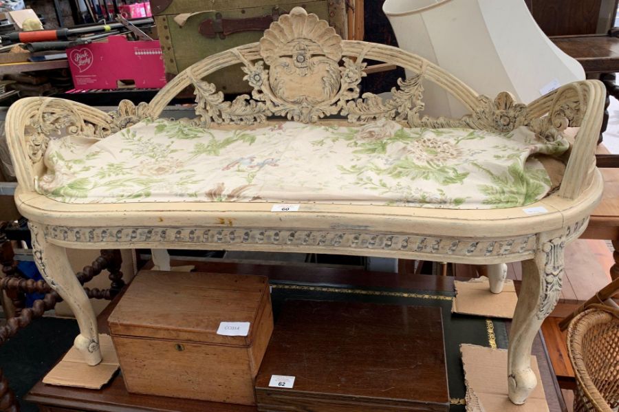 Rococo style French bench