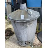 Galvanized incinerator together with a chrome kitc