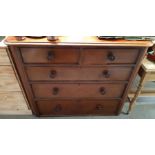 Mahogany 2 over 3 chest of drawers