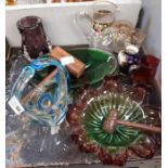 Part shelf of collectable glass