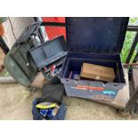 Fox Premier fishing chair together with toolbox &