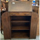 Mid 20th Century stained oak bureau