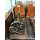 Cased singer sewing machine