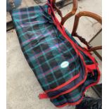 4 bags of horse related items including rugs