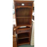 Pair of modern yew wood bedside cabinets