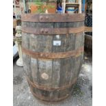 Large wooden barrell
