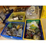 A large quantity of lamp parts and related items