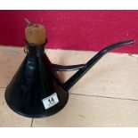 Railway interest - LMS oil can of conical form, bl