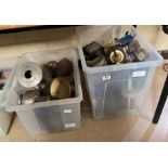 Assorted acetylene and other lamps including coach