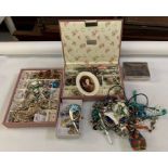 Box of costume jewellery