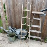 Wrought iron decorative plant stand, small pick