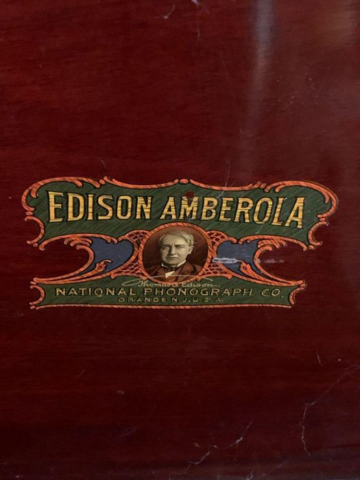 An Edison Amberola phonograph in decorative mahoga - Image 4 of 12