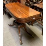A late 19th/early 20th century mahogany tea table,