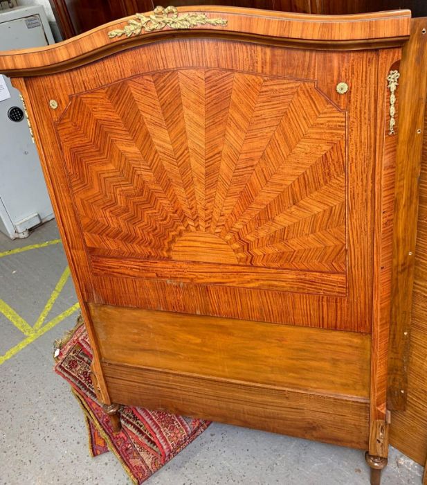 A pair of early 20th century French style veneered - Image 7 of 7