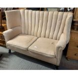 Early 20th century high back 2 seater settee