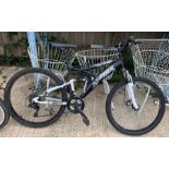 26" TRAX TFSID dual suspension bicycle with disc b