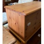 Modern pine chest