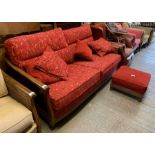 Bergere style Ercol 2 seater settee with matching
