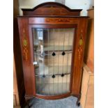 20th century display cupboard, with painted decora