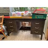 20th century metal industrial style desk