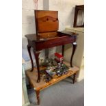 Writing desk & pine coffee table