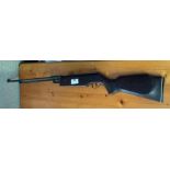 Air rifle with leather slip